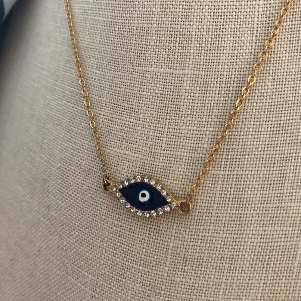 Nordstrom Evil eye gold chain necklace